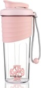 Shaker Bottle for Protein Mixes = 24 oz Protein Shaker Bottle with Whisky Ball, Mixer Bottle, Protein Bottle, Portabel Pre Workout Whey Protein Shake Cup Pink