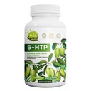 Suplemen 5- HTP 200mg, Support Heally Sleep & Mood with Calcium - Non-GMO, Gluten- Free - 90 Capsules