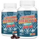 Lipomal Quercetin Phytosome, Quercetin dengan Bromelain, Zinc & Vitamin C, Bioactive Phyptosome Complex, 20X Higher Absorpsi - 120 Softgels