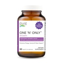 PURE ESSENCE LABS One N Only Multivitamin for Women, Natural One a Day Herbal Suplemen dengan Vitamin D3, B12, dan Biotin dengan Whole Foods, 30 Tablet