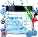 120 Count Magnesium Glycinate Gummies 700mg, Gummies Chewable Magnesium untuk Orang Dewasa & Anak-Anak, Penyerapan Tinggi, Tidur, Relaxation & Focus Dukungan, Non- GMO, Bebas, Campuran Berry Flavor, 60 Hari Suppply