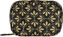 Flower Geometric Pill Box 7 Day Cill Case Bag Travel Organizer Bag dengan Zipper Portable Case Compact Size for Suplemen Hoder