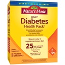 Nature Made Daily Diabetes Health Pack, Dietary Supplemen untuk Pendukung Nuklir, 30 Paket, 30 Hari Supply