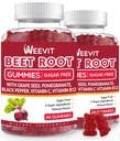 Beet Root Gummies, Nitric Oxide Supplement for Men Women 144; Organic Beet Gummy with Grape Seed, Pocate, Black Pepper, Vitamin C, B12