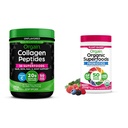 Orgain Hydrolyzed Collagen + Superfoods Popper and Organic Greens Superfood Popper - 1lb dan 0.62lb
