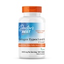 Doctor 's Best Collagen Types 1 & 3 with Peptan, Non- GMO, Gluten Free, Soy Free, Supports Hair, Skin, Nails, Tendon & Bones, 1000 Mg, 540 Tablet
