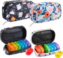 Serfeymi Weekly Travel Pill Organizer 2 Kali sehari