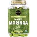 Magu Superfoods Organic Moringa Capsules, Oleifera Leaf, Extract Quality Moringa Leaves, Drumstick Tree Leaves, Organic Moringa Extract Extract Capsules from Plant (90 ct)
