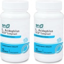 Klaire Labs SFI Health L. Acidophilus - 3 Milyar CFU Lacnoillus Probiotic, Murni SCD Compliant Formula untuk Pria & Women, Hipoallergenik & Non-Dairy (100 Capsules, 2 Pack)