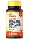 Sundance Turmeric Curcumin Complex 124; 60 Quick Rilis Capsules 124; Tradisional Herbal Supplement 12.4; Non-GMO dan Gluten Free Formula