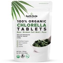 Klorofil Tablet Chlorella 400 Count 124; Potency Tinggi Superfood 124; Chlorofil Pill 100% Pure Green Algae 124; Broken Cell Wall for Maximum Absorpsi 124; Vegan, Non-GMO 124; 4 Tabs per hari (1- Pack)