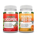 NutrionN Pumpkin Seed Oil Softgeels Lycopene Capsules Combo - Dukung untuk Prostate & Urinary Health