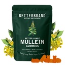 Betterbrand Mullein Gummies for Lungs - 10000mg Herbal Supplement for Lung Detox & Respiratory - Pear Flavor Chewable Breateasy Gummy - 30 Day Supply
