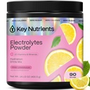 KEY NUTRIENTS Multivitamin Electrolytes Powder No Sugar - Fresh Pink Lemonade Electrolyte Powder - Endurance & Energy Suplemen - Powder Hidration