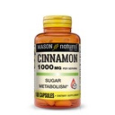 Cinnamon NATURAL MASON, 1000 mg, 100 Capsules (Paket 3), Suplemen Diet Herbal