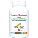 NEW ROOTS HERBAL S - Acetyl-Glutathione, 100mg 124; Assilasi Superior 124; Penuaan Kesehatan & Dukungan kekebalan (60 Veg Caps)