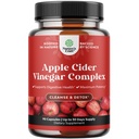 Cleansing Apple Cider Vinegar Capsules - ACV Cleanse dan Detox Pills for Gut and Digetical Health dengan Slimming Cayenne - Ekstra Kekuatan ACV Capsules untuk Gut Cleanse dan Detox Tubuh Penuh (30 Serbu Tubuh)