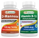 Terbaik D-Mannose 1500 mg & Vitamin B12 6000 mcg