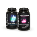 Lab Cerdas 2-in- 1 Bundle of MagEnhance Triple Magnesium Complex (Magnesium Threonate Suplement with Mg Tadrate and Mg Glycinate) + Glucosamine and Chondroitin Joint Care Complex with Mg Gllycinate dan MM