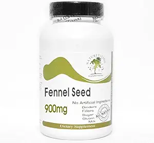 Fennel Seed 900mg ~ 200 Capsules - No Addition ~ Suplemen Natureksi