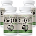 Lipomal CoQ10 800mg Ubiquinol Softgel, Max Absorpsi Ubiquinol Koenzim Q10, Ubiquinol CoQ10 Suptgart for Antioksidant, Heart Fungsi & Energi Produksi, Murni CoQ10 800mg, 240 Vegan Softgeels