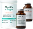 ALGAECAL Bone Builder & Collagen Bundle - Clinically-Didukung Collagen dengan Verisol, Fortibone, Fortigel + Plant - Based Calcium, Strontium, D3, K2, Magnesium & 16 Nutrients for Beauty & Bone Health