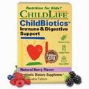 CHILDLIFE ESSENTIALS Imuniune & Digetical Support - Anak Probiotik, Probisi untuk Anak-anak & Toddlers, Anak-anak Probiotic Chewable for Gut Health - Natural Berry, 30 Tablet Chewable