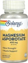 Suplemen Asporotasi Solaray Magnesium, 200 mg, 60 Cacah