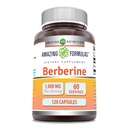 Amazing Formulas Berberine 100mg Per Serving 120 Capsules Suplemen 12.4; Non GMO 124; Gluten Free 124; Dibuat di AS