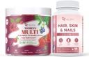 Womens Multivitamin Gummies & Hair, Skin & Nails Supplemen Bundle, Brain & Heart Support, Gut & Distrable, Hair Growth, Skin Health, Nail Strength