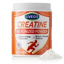 Creatine, Creatine Monohydrate Keto Friendly, Unflamited - Dukungan Otot, Energi Sel dan Kognitif - 17.63 Oz (500g) - 100 Pelayan (500g)