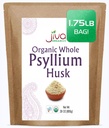 Jiva Organics Whole Psyllium Husk (Isagol) 1.75 LB (28 Oz) Jumbo Bag - Non-GMO, Unflamited - Keto Friendly, Soluble Fiber