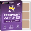 Recovery Patch 60 Pack - Wake Up Refresheed & Energized with Our 100% Natural Ingreations Patch for Party - Skin- Friendly & Waterproof - Terapkan Sebelum Minum - Enhanced Morning Formula