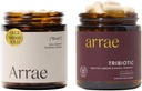 Arrae Bloat + Tribiotic Bundle, Bloating Relief Digetical Enzymes, Gas & Inditraffic Relief, Progories for Women, Dukung untuk keseimbangan pH Vaginal, Ammune, and Feminine Health, 60 Capsules Each
