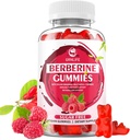 Berberine Gummies dengan Ceylon Cinnamon 1500mg Potensi Tinggi Berberine HCL Tambahan untuk Imune dan Metabolisme Dukungan, Sugar Free, Raspberry Flavor - 60 Count