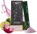 PLANT Vegan Collagen Peptide, Kombucha Powder, Probioitics, Vitamin C 144; 2000mg Tripeptide Vegetarian Collagen Booster, Dragonfruth Lime 124; 15 Paket, Gut & Skin Health Antidration Minum Mix