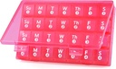 Penyelenggara Pil Pill Monthly, 28 Hari Kotak Pil Pill 1 Waktu sehari, 4 Minggu Kontainer Case Pill Bulan, Perjalanan Organisasi Kesehatan Untuk Vitamin, Ikan Oils, Suplemen