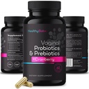 Protein Vaginal Bayi Sehat untuk Perempuan + Prefilius & Pil Cranberry, Keseimbangan PH, Odor Sehat, Yeast, Dukungan Imune, Kesehatan Microbiome Positif, Probiosis Perempuan, Probiosis Vegan 60, Capsules