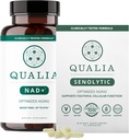 Qualia Life Sciences Bundle Qualia NAD + & Qualia Senolytic, Clinically Tired Supplement, Can Boost NAD +, Aging Suplemen