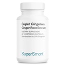 Supersmart - Super Gingerols 400mg per hari (High Potency 20% Gingerol) - Ginger Root Extract Supplement; Non-GMO & Gluten Free - 60 Vegetarian Capsules