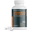 Bronson Vitamin K2 MK-7 200mcg Ekstra Kekuatan, 250 tablet Vegetarian