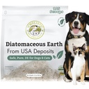 WHolistic Pet Organics Diatomaceous Earth - Food Grade for Dogs & Cats - 13 Oz - Multi Use Powder - Pet Safe Non-Chemical Freshwater Sourced Silica Supports Overall Health - Fredly Maked in USA