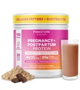 Pink Stork Pregnancy & Postpartum Protein Powder for Women, 20g Whey & Collagen, Prenatal & Breastfeed Protein Shake Mix for Energy, Pemulihan & Hidration, Coklat, 15 Servings