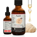 Auri Lion 's Mane Liquid Elixir - Suplemen Otak untuk Memori dan Fokus dengan Jamur Functional - Lions Mane Suplemen - Full Spectrum Lion Extract - Tidak ada GMO, Vegan Mushroom Tincture