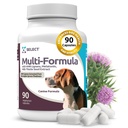 K9 Pilih Multi- Formula Dog Vitamin untuk Medium Dogs - 20mg HMR Lignans, 2mg Melatonin, 40mg Milk Thistle - Membantu Heart, Liver, Dibuble & Coat Health, Dog Multivitamin, 90 Capsules