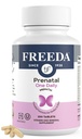FREEDA Prenatal Vitamin - Kosher Prenatals - Prenatal Vitamin dengan Besi, Prenatal Folic Acid, Choline, D - Satu Daily Pra Multivitamin Dukungan untuk Pregnant & Lactating Women (250)