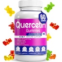 Quercetin Gummies by BioVitalica - Quercetin with Bromelain Vitamin C dan Zinc + Elderberry + Vitamin D3- 5 in 1 Immune Dupport - Zinc Quercetin 750 mg for Kids and Adults (1)