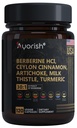 Suplemen Berberine - Kekuatan Tinggi 7500mg Equivalen - Berberine dengan Cinnamon Ceylon, Milk Thistle & Turmeric - 120 Vegan Capsules - Non-GMO, AS Formulasi