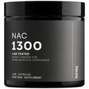 Toniiq 1300mg NAC - 2 Bulan Supply - Min. 98% + Test Kemurnian - Ultra Tinggi Kekuatan Bioavailable NAC Cysteine Tambahan - 120 Vegetarian N Acetyl Cysteine Capsules -Lab Tested TQ