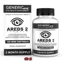AREDS 2 SoftGels, 500 mg Vitamin C, 400 IU Vitamin E, 10 mg Lutein, 2 mg voxanthin, 80 mg Zinc, 2 mg Copper - Supports Eye Health - 120 Mini SoftGels (Dua Bulan Supply)